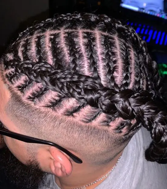 Braided Big Cornrows for Men