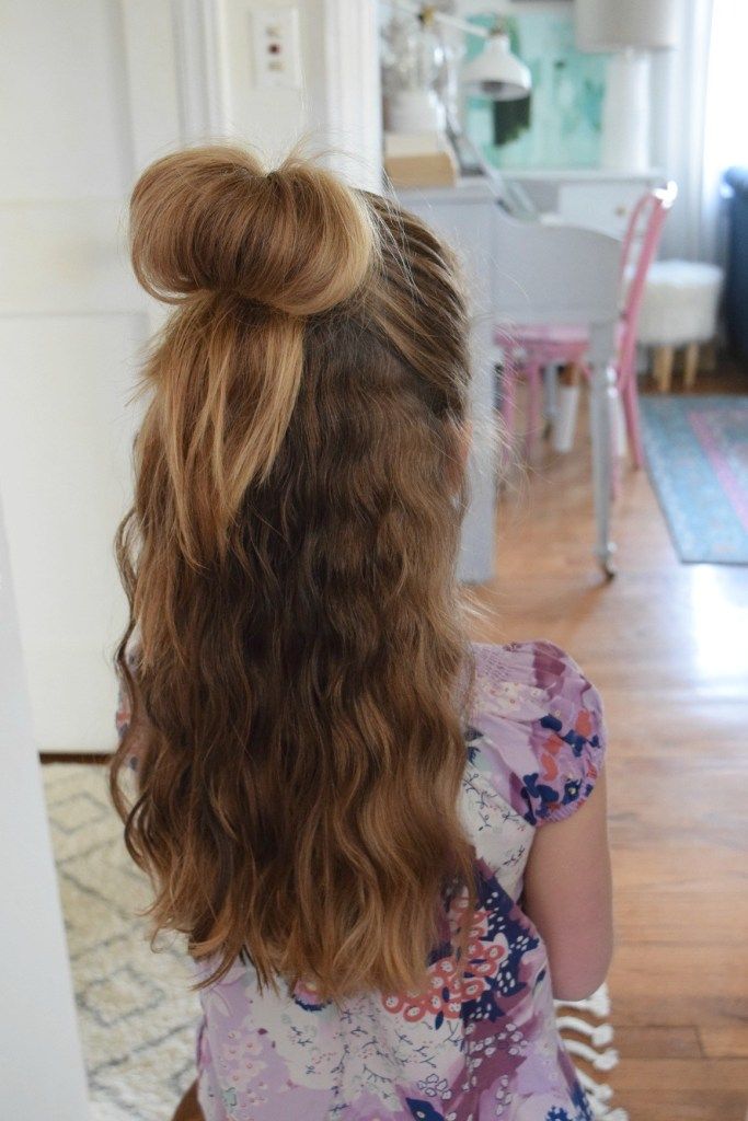 Half Bun With Wavy Back