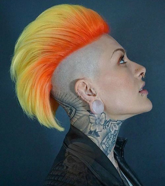 Orange And Yellow Mohawk