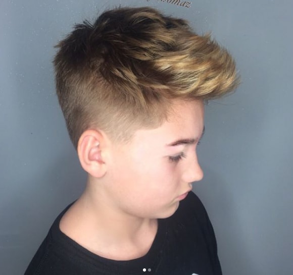 Medium Length Faux Hawk For Teens