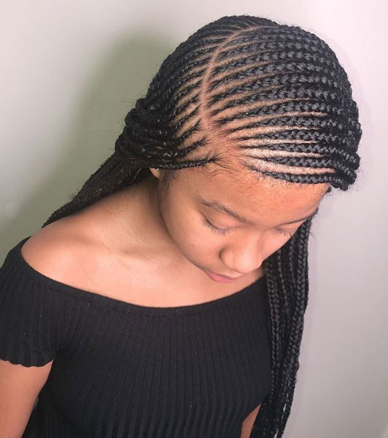 Multi Layered Cornrows