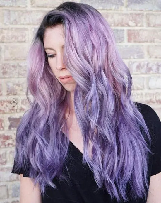 Pastel Hair With Dark Roots