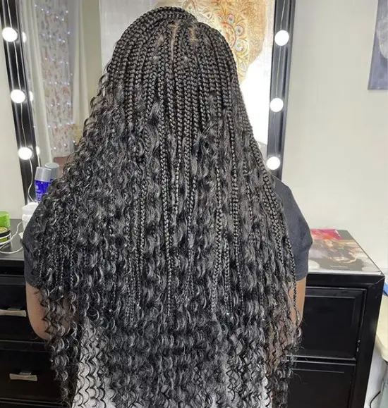 Small Goddess Box Braids