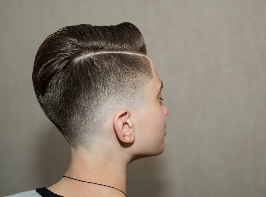 school boy haircut with fade