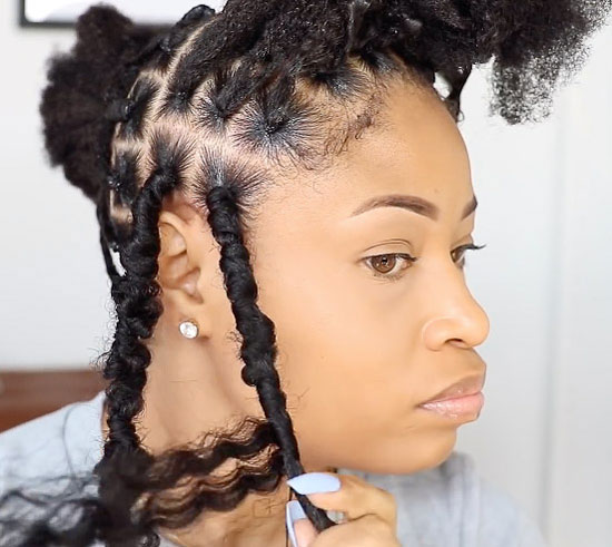 Butterfly Locs Styling Process