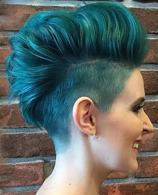 Green Colored Mohawk