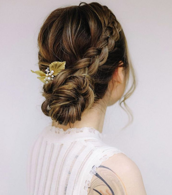 Braided Low Bun