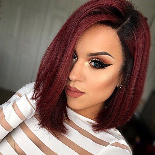 Burgundy Hair for short hair