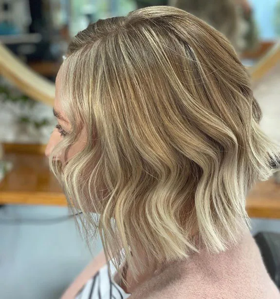 Textured Bob with Dirty Blonde