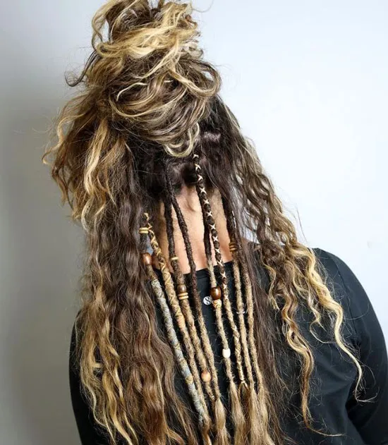 Dreads with Curls