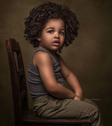 Long Kinky Curls Boy haircut