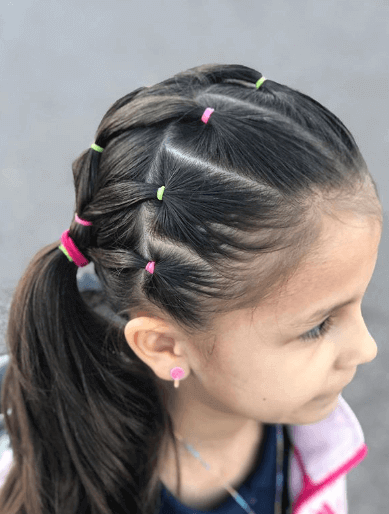 Combed Back Layers With Stylish Ponytail