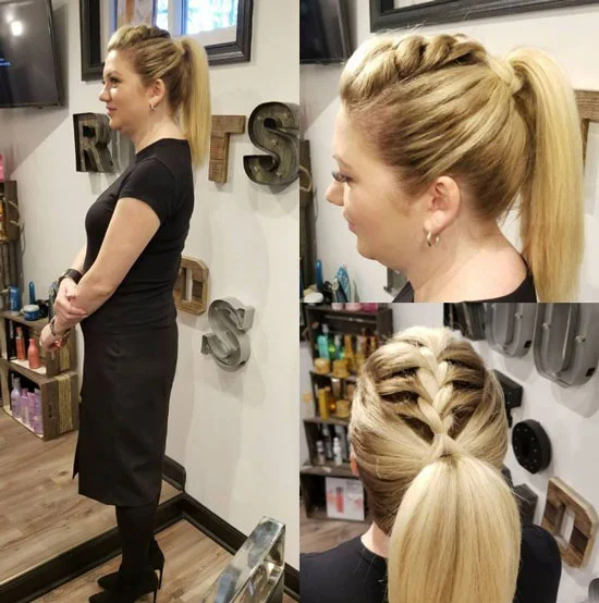 Top Braided Ponytail