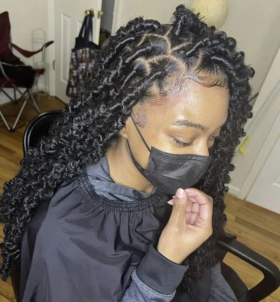 Side Part Soft Locs