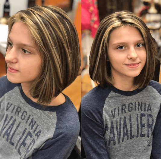 Center Parted Bob Hairstyle