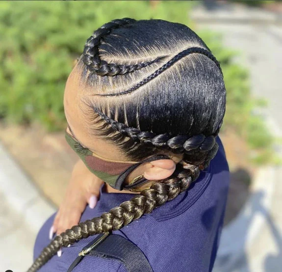 Gargantuan Twin Stitch Braids