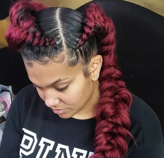 Red Butterfly Braid