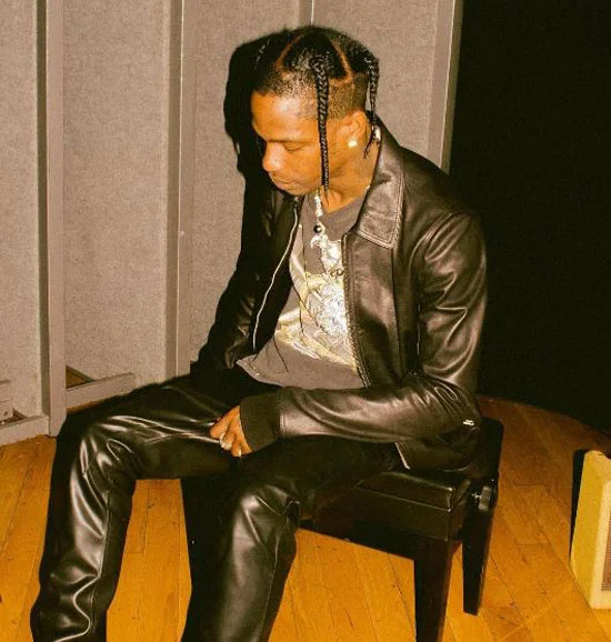 Travis Scott High Fade with Tringle Braids