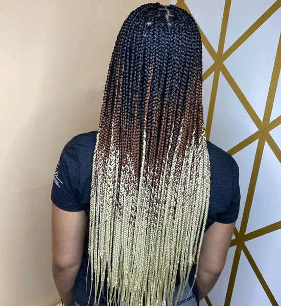 Gradient Medium Box Braid