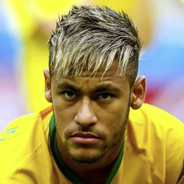 Neymar blonde bangs