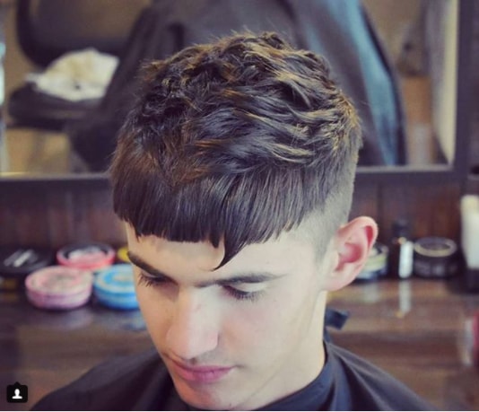 Classic Crop Boy Haircut with Bang