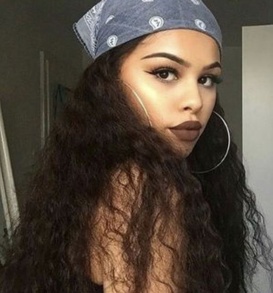 Curls With Bandana