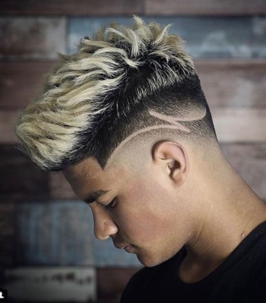 Undercut with Side Design Short Hairs