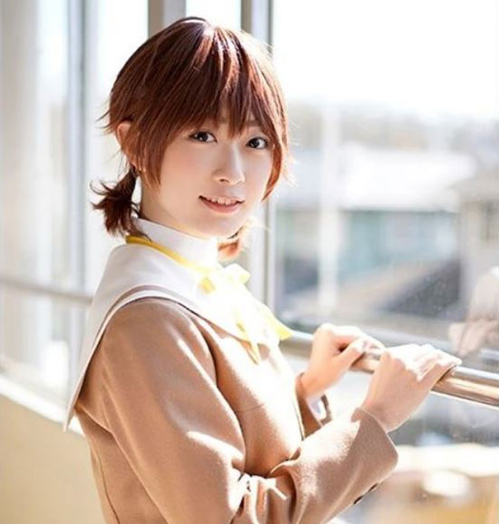 Touko Nanami Anime Cosplay With Brown Hair