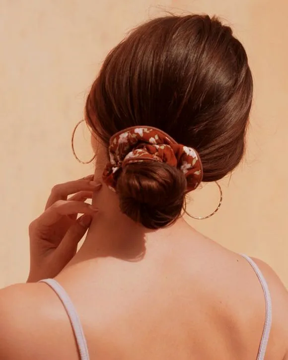 Low Bun with Scrunchie