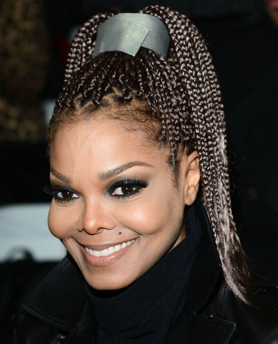 Janet Jackson Braids