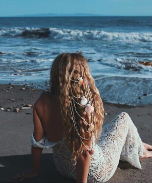  Natural mermaid locks