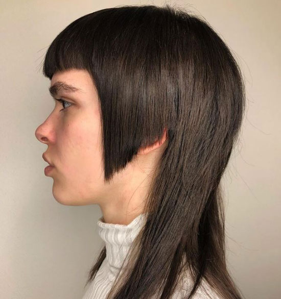 Ear Length Bob With Long Layered