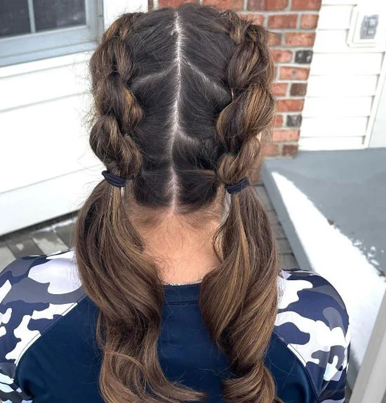 Feed In Pigtail Braids