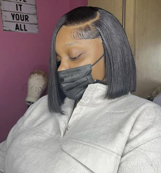 Side Part Quick Weave Bob with Closure