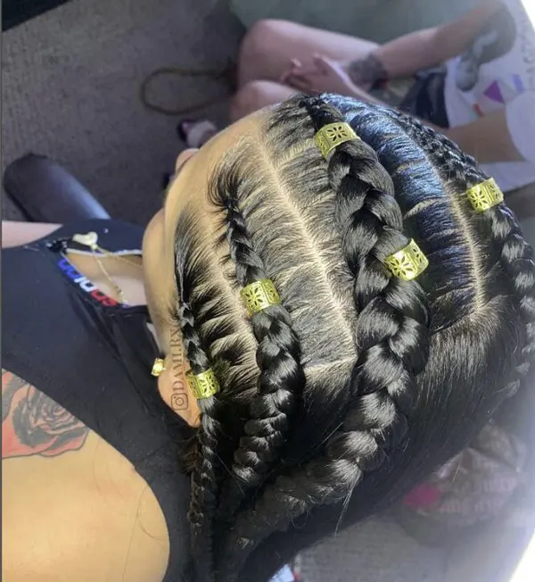 Half Up Half Down Braids