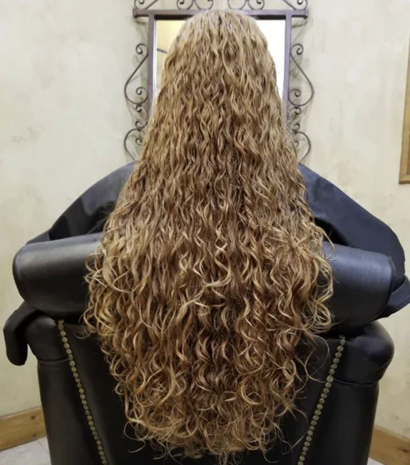 Long Loose Spiral Perm