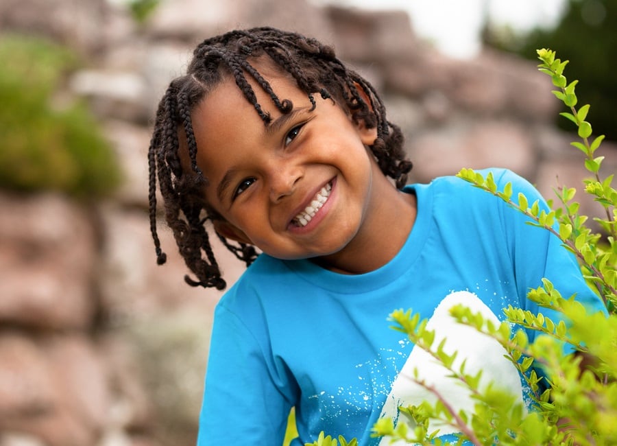 braided hairstyle for little boy