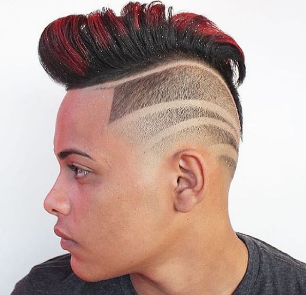 High Top Mohawk Black Boy Haircut