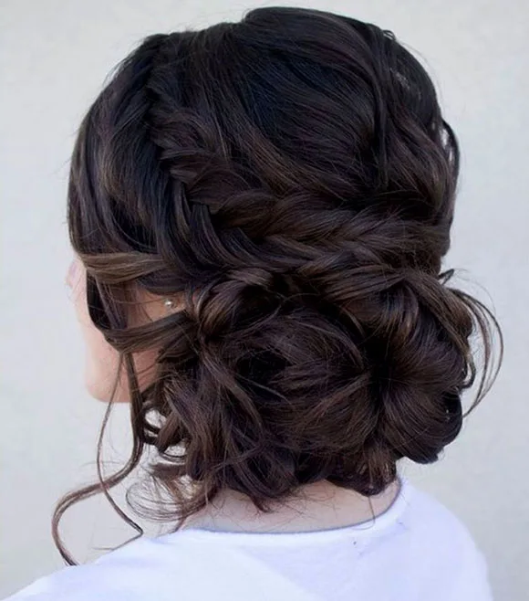 The messy updo