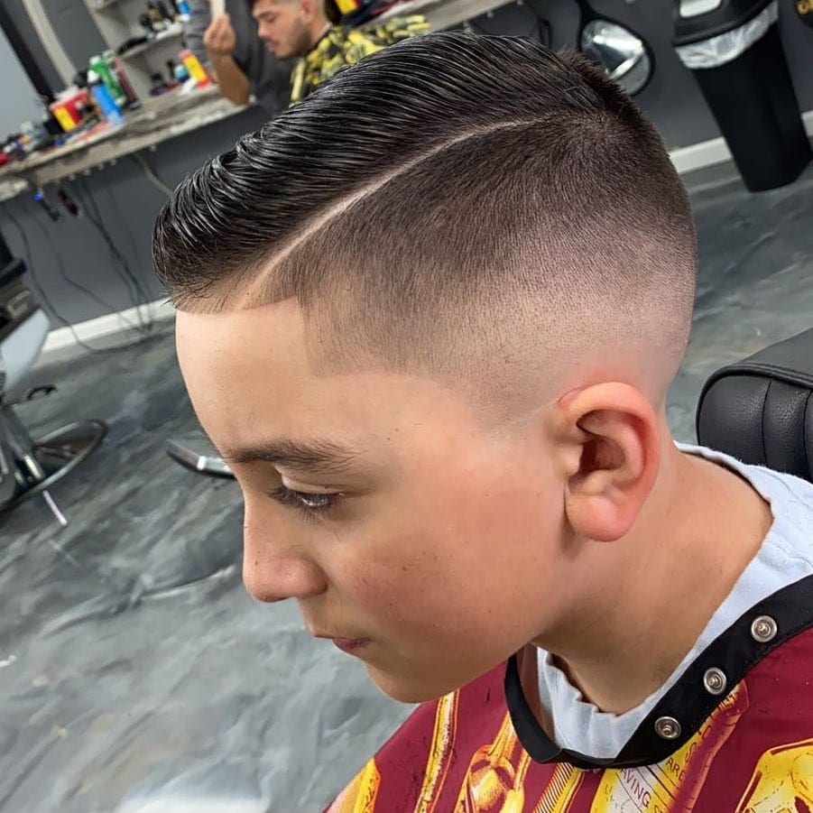 medium bald fade haircut for kids