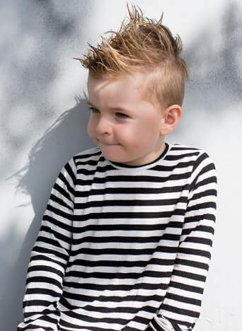    Long Casual Mohawk With Faded Sides