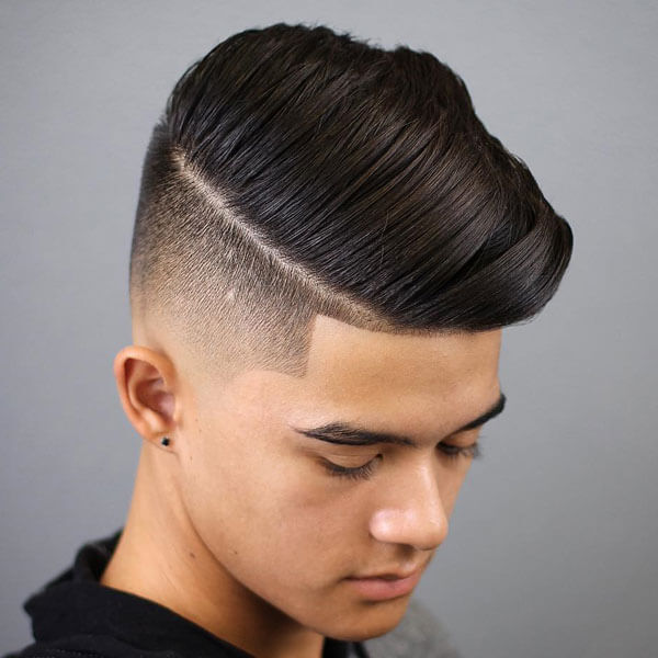 Hard Fade Pompadour