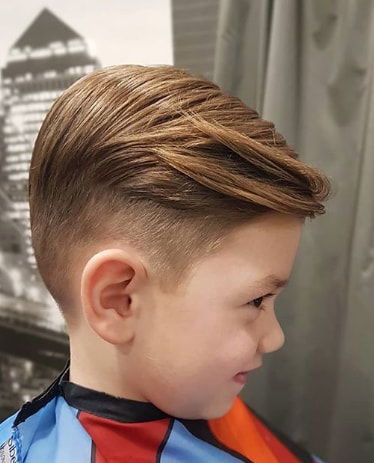 Side Swept Fringe With Medium Fade