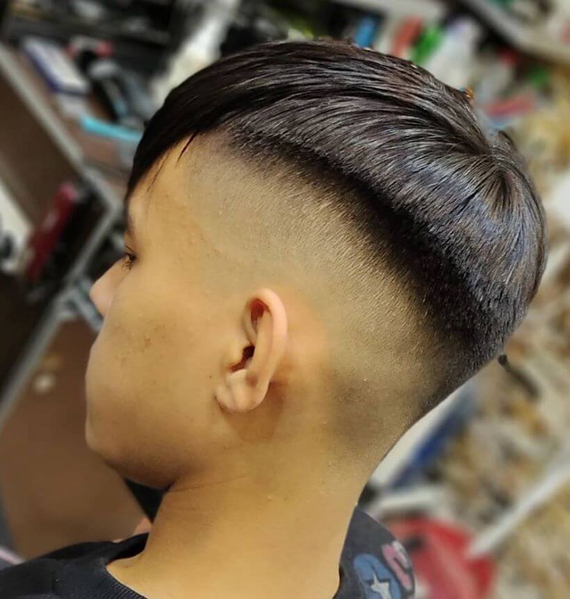 Forward Swept Fringe With Side Fade