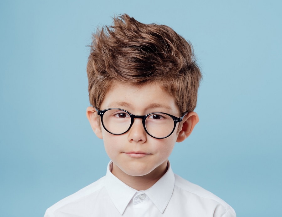 side part hair for little boy