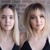 20 Stylish Hairstyles with Curtain Bangs for Round Face