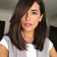 Shoulder Length Black Hairstyles With Side Bangs