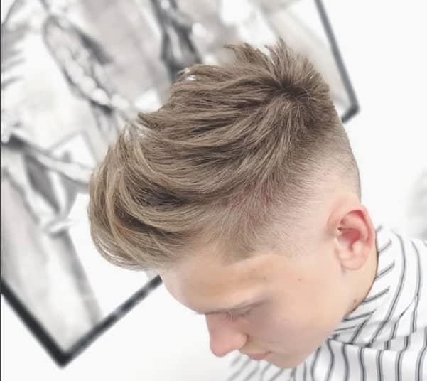 Textured Quiff With Tapered Undercut