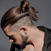 Undercut Man Bun Undercut Long Hair Hairstyle For Men