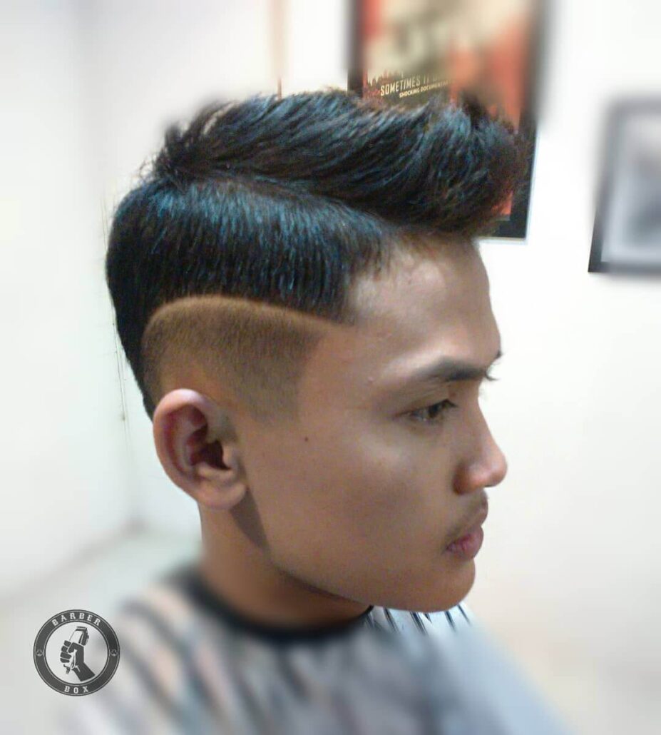 Faux Hawk With Disconnected Fade